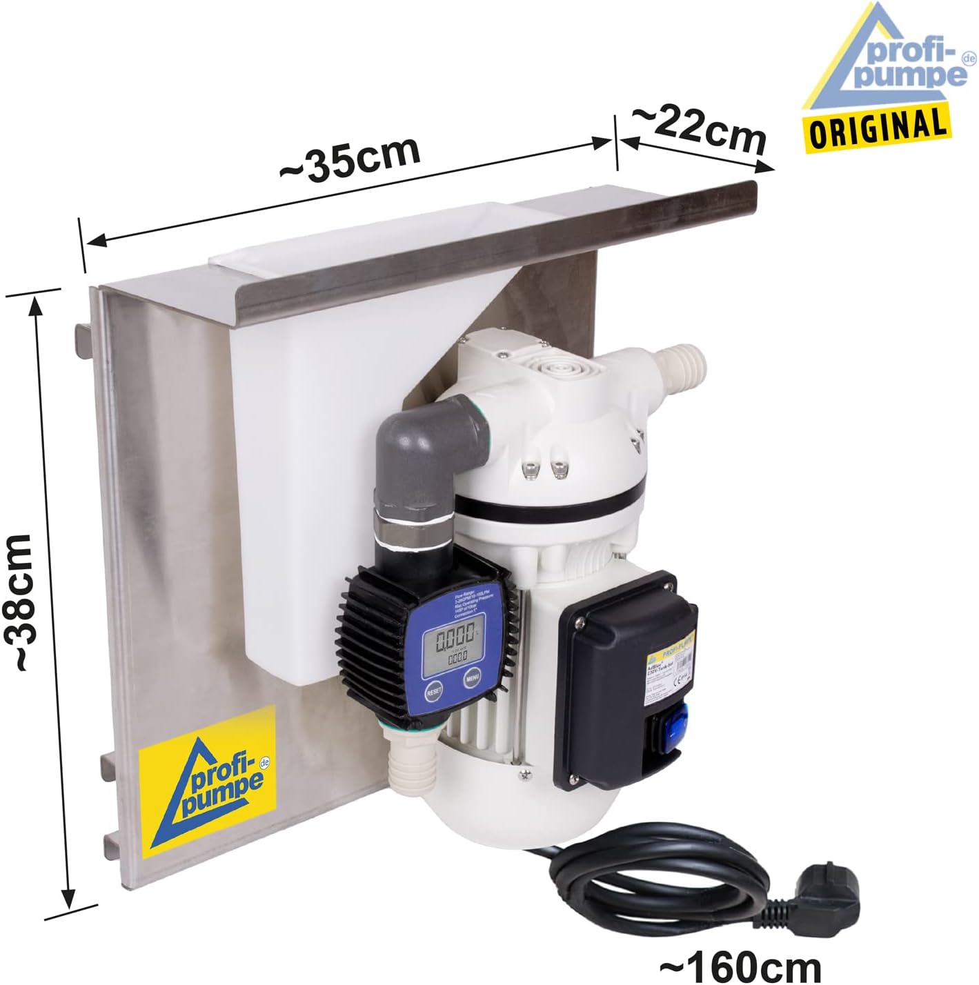 Električna pumpa za AdBlue® s mjeračem protoka (40 L/min) – IBC sustav, 230 V - Slika 2